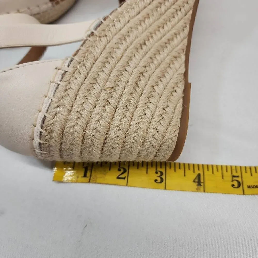 Gentle Souls Size 10 Charli X Wedge Sandal Off White CC